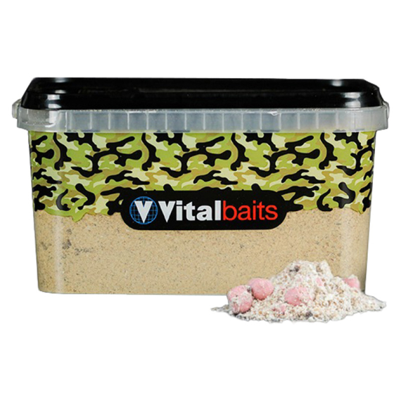 Vital Baits Groundbait Strawberry Nutty Bucket 3 kg i gruppen Sluker / Boilies Og Grunnfõr / Grunnför / Grunnför hos Sportfiskeprylar.se (08-0017)