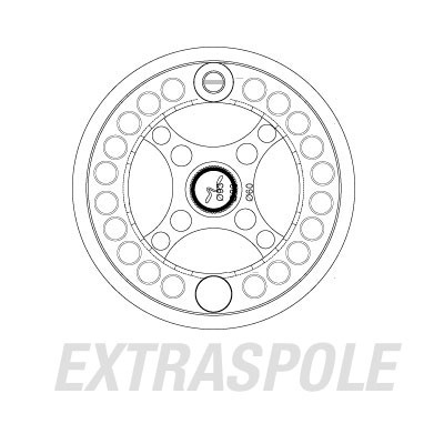 Guideline Fario LW Spare Spool Dk. Grey Green/Gold - # 4/6 i gruppen Sneller / Fluesneller Og Ekstra Spoler / Ekstra Spole hos Sportfiskeprylar.se (107314GL)