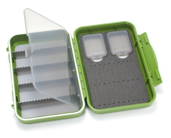 C&F Design Medium 2-Row WP Tube Fly Case w 5 Comp (CF-2405H) Olive i gruppen Oppbevaring / Utstyrsskrin / Flueboks hos Sportfiskeprylar.se (1100184)