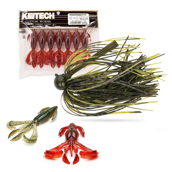 Crazy Flapper Jig Bundle i gruppen Sluker / Sluksett / Softbaitsett hos Sportfiskeprylar.se (12TFJCF)