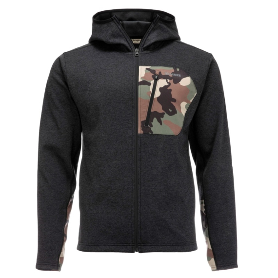 Simms CX Hoody Black Heather i gruppen Klær Og Fottøy / Klær / Jakker / Fleecejakke hos Sportfiskeprylar.se (13296-010-30r)