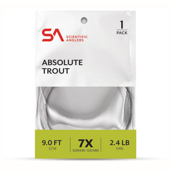 SA Absolute Trout Leader 9\' i gruppen Kroker Og Terminal Takkel / Ledere Og Fortommsmaterialer / Ferdiglagde Fortommer / Tappert Fortomm hos Sportfiskeprylar.se (133944r)