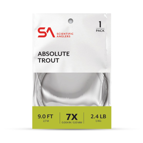 SA Absolute Trout Leader 9\' i gruppen Kroker Og Terminal Takkel / Ledere Og Fortommsmaterialer / Ferdiglagde Fortommer / Tappert Fortomm hos Sportfiskeprylar.se (133944r)