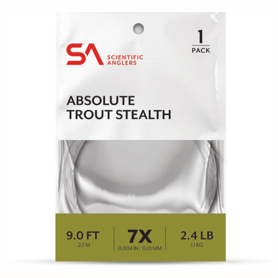 SA Absolute Trout Stealth Leader 9\' i gruppen Kroker Og Terminal Takkel / Ledere Og Fortommsmaterialer / Ferdiglagde Fortommer / Tappert Fortomm hos Sportfiskeprylar.se (134125r)