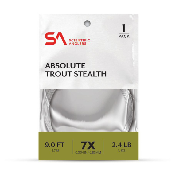 SA Absolute Trout Stealth Leader 9\' i gruppen Kroker Og Terminal Takkel / Ledere Og Fortommsmaterialer / Ferdiglagde Fortommer / Tappert Fortomm hos Sportfiskeprylar.se (134125r)