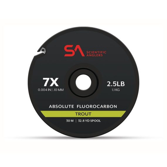 SA Absolute Fluorocarbon Trout Tippet Material i gruppen Kroker Og Terminal Takkel / Ledere Og Fortommsmaterialer / Fortommsmaterialer / Fortommsmateriale Fluefiske hos Sportfiskeprylar.se (135450r)