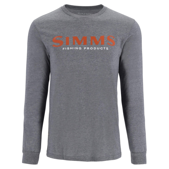 Simms Logo Shirt LS Athletic Heather i gruppen Klær Og Fottøy / Klær / Gensere / Langarmet Tskjorte hos Sportfiskeprylar.se (13626-1099-20r)