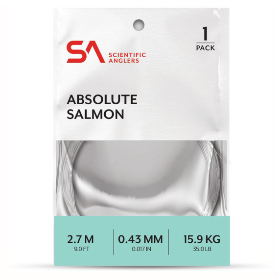 SA Absolute Salmon Leader 9\' i gruppen Kroker Og Terminal Takkel / Ledere Og Fortommsmaterialer / Ferdiglagde Fortommer / Tappert Fortomm hos Sportfiskeprylar.se (138482r)