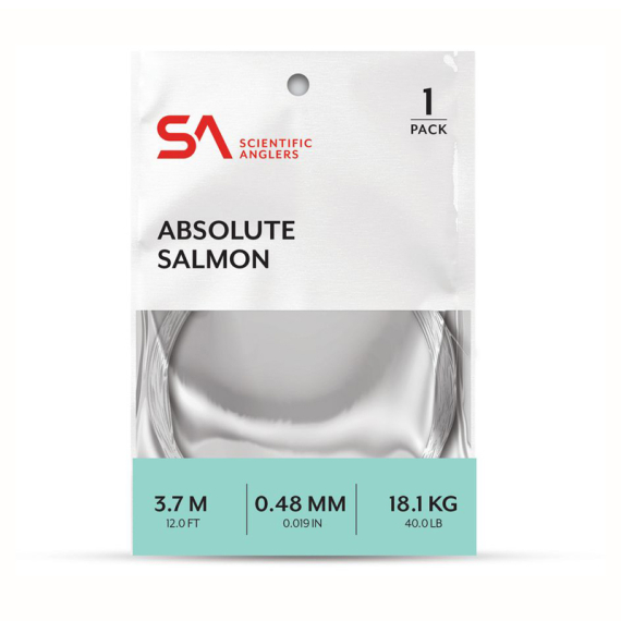 SA Absolute Salmon Leader 12\' i gruppen Kroker Og Terminal Takkel / Ledere Og Fortommsmaterialer / Ferdiglagde Fortommer / Tappert Fortomm hos Sportfiskeprylar.se (138536r)