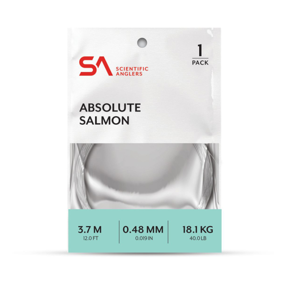 SA Absolute Salmon Leader 12\' i gruppen Kroker Og Terminal Takkel / Ledere Og Fortommsmaterialer / Ferdiglagde Fortommer / Tappert Fortomm hos Sportfiskeprylar.se (138536r)