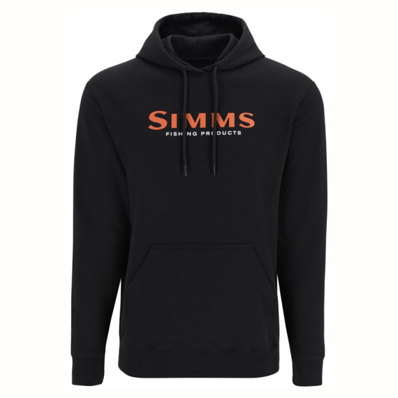 Simms Logo Hoody Black i gruppen Klær Og Fottøy / Klær / Gensere / Hettegensere hos Sportfiskeprylar.se (14143-001-20r)