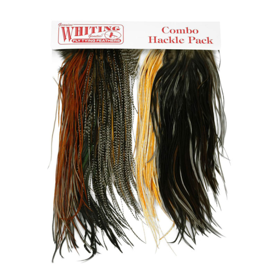 Whiting Introductory Hackle Pack - Four 1/2 Saddles i gruppen Kroker Og Terminal Takkel / Flue Binding / Fluebindingsmateriale / Fjær Og Nakke / Hakkel Og Nakker hos Sportfiskeprylar.se (25842000)