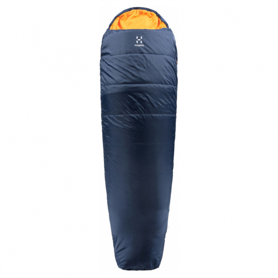 Haglöfs Tarius Lite +8 Midnight Blue/Tangerine - 190cm i gruppen Outdoor / Soveposer Og Puter / Soveposer hos Sportfiskeprylar.se (4162604GW220)