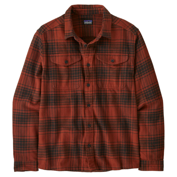 Patagonia M\'s Fjord Flannel Shirt Cascade: Burnished Red i gruppen Klær Og Fottøy / Klær / Skjorter hos Sportfiskeprylar.se (42401-CARD-Sr)