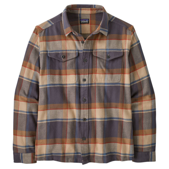 Patagonia M\'s Fjord Flannel Shirt Sunrise Ridge: Forge Grey i gruppen Klær Og Fottøy / Klær / Skjorter hos Sportfiskeprylar.se (42401-SRFY-Sr)