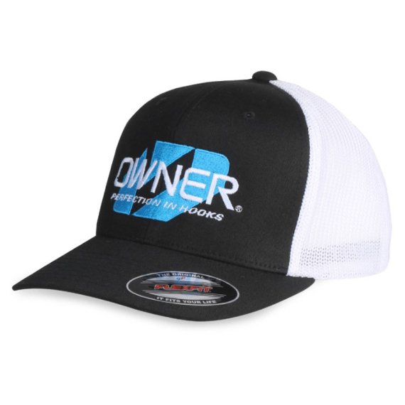 Owner Cap Flexfit Trucker - Black / White i gruppen Klær Og Fottøy / Caps Og Annet Hodeplagg / Caps / Flexfit Caps hos Sportfiskeprylar.se (44-5900-040)