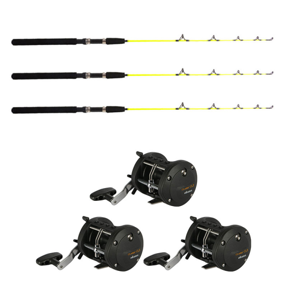 Okuma Classic CLX -200La 0bb/Fladen Ice Pike 115cm Höger 3-Pack i gruppen Fiskemetoder / Isfiske / Isfiske Kombinasjoner / Isfiske Sett hos Sportfiskeprylar.se (49683ICE3PCS-SET)