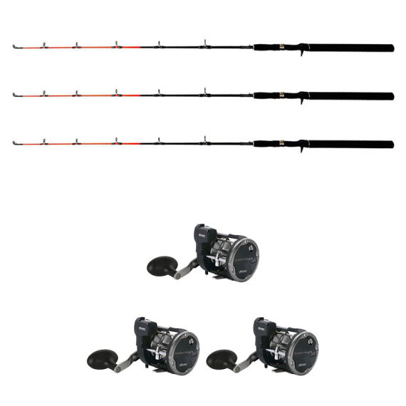 Okuma Classic Linecounter XPD- 30DLXA/Maxximus Predator Ice Medium Combo Vänster 3-Pack i gruppen Fiskemetoder / Isfiske / Isfiske Kombinasjoner / Isfiske Sett hos Sportfiskeprylar.se (49694ICEMAXI3pcs-SET)