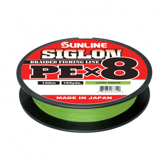 Sunline Siglon PE X8 Braid, Light Green 150m i gruppen Snører / Multifilament hos Sportfiskeprylar.se (63052804r)