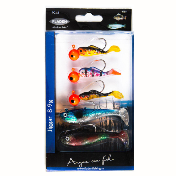 Fladen Perch-Salmonids 5pcs i gruppen Sluker / Sluksett / Sluksett Ørret Og Putntake Fiske hos Sportfiskeprylar.se (7519)