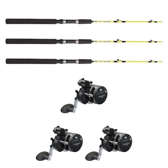 Abu Garcia Cardinal Trolling 20LC/Fladen Ice Pike 130cm Combo Right 3-Pack i gruppen Fiskemetoder / Isfiske / Isfiske Kombinasjoner / Isfiske Sett hos Sportfiskeprylar.se (84-130Y3pcs-set)