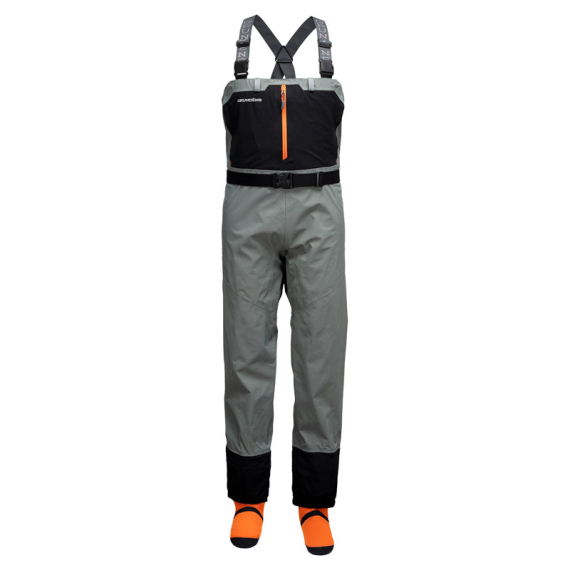 Grundéns Men\'s Bedrock Stockingfoot Wader Sagebrush i gruppen Klær Og Fottøy / Vadebukser Og Vadeutstyr / Vadebukser hos Sportfiskeprylar.se (90005-074-3007r)