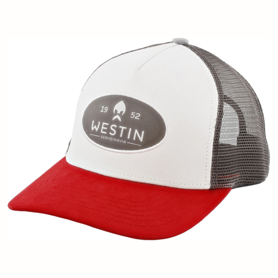 Westin W6 Classic Cap One Size Silver Grey/Red i gruppen Klær Og Fottøy / Caps Og Annet Hodeplagg / Caps / Trucker Caps hos Sportfiskeprylar.se (A229-876-OS)