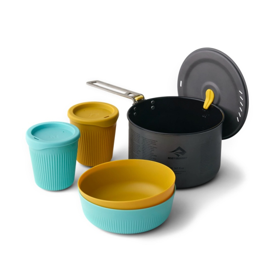 Sea To Summit Frontier UL One Pot Cook Set 2P, 5pcs i gruppen Outdoor / Feltkjøkken Og Redskaper / Kjeler Og Stekepanner / Kjeler hos Sportfiskeprylar.se (ACK027031-122102)