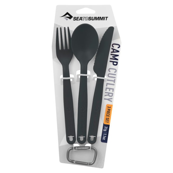 Sea To Summit Cutlery Polypropylen Cutleryset Charcoal i gruppen Outdoor / Feltkjøkken Og Redskaper / Bestikk Og Tilbehør hos Sportfiskeprylar.se (ACUTLCH)