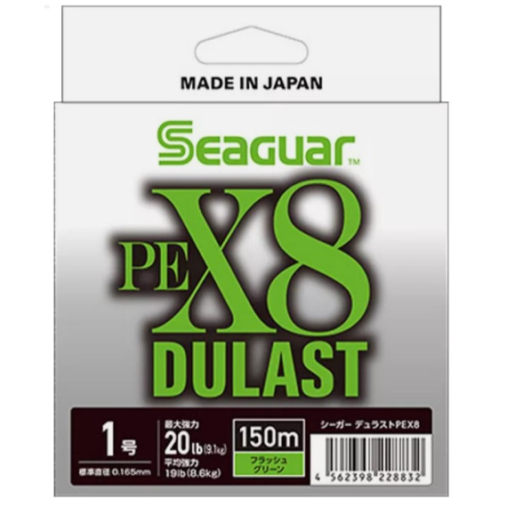 Seaguar Dulast PEX8 Flash Green 150m i gruppen Snører / Multifilament hos Sportfiskeprylar.se (BOB-00-SEAGUAR-0110r)