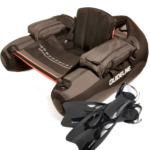 Guideline Drifter Kickboat + Fins i gruppen Båtelektronikk / Bellyboat Og Gummibåter / Bellyboat Og Tilbehør / Belly Boats hos Sportfiskeprylar.se (BUNDLE_102571-FINS)