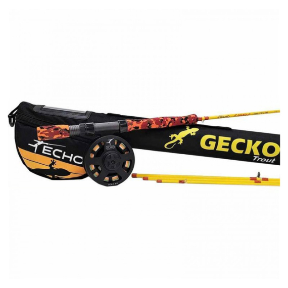 ECHO Gecko Kids Fly Fishing Outfit 7\'9\'\' #5 i gruppen Kombinasjoner / Fluefiske Kombinasjoner / Enhånds fluefiskesett hos Sportfiskeprylar.se (ECHO-GECKOTROUTKIT)