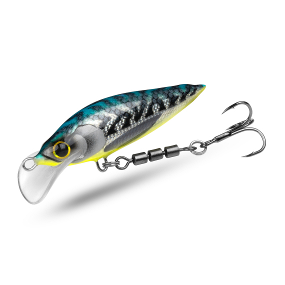 Elfbaits Baby Troll 7,5cm, 6g - Flouroscent Mackerel i gruppen Sluker / Håndlagde Baits / Håndlagde Crankbaits hos Sportfiskeprylar.se (EFLBAITBBYT2)