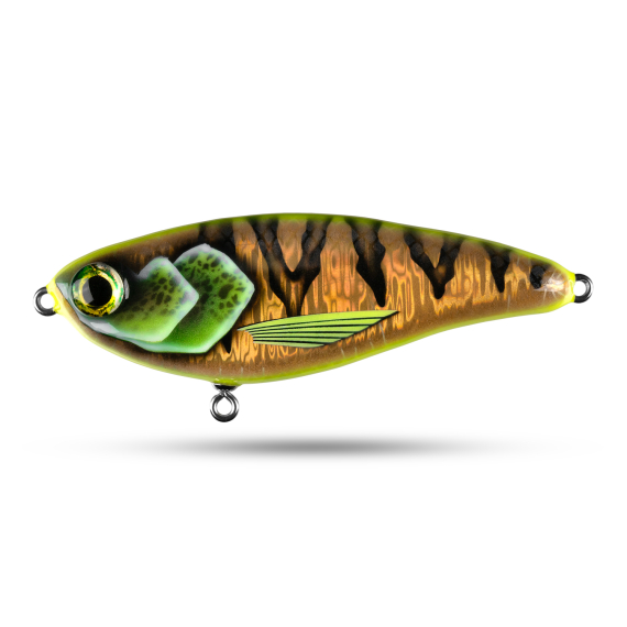 Elfbaits Swim 15cm, 100g - Lemon Perch i gruppen Sluker / Håndlagde Baits / Håndlagde Jerkbaits hos Sportfiskeprylar.se (EFLBAITSS7)