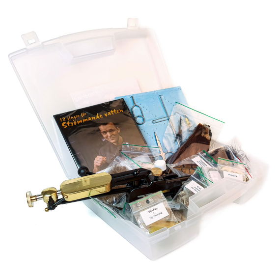 Getting started with fly tying incl. Regent Vice i gruppen Kroker Og Terminal Takkel / Flue Binding / Fluebindings Sett hos Sportfiskeprylar.se (FD714)