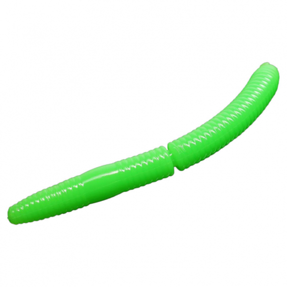 Libra Lures Fatty D\'Worm 75 Krill (8-pack) - Hot Green i gruppen Sluker / Softbaits / Kreps Og / Mark hos Sportfiskeprylar.se (FDW75L8P-026)