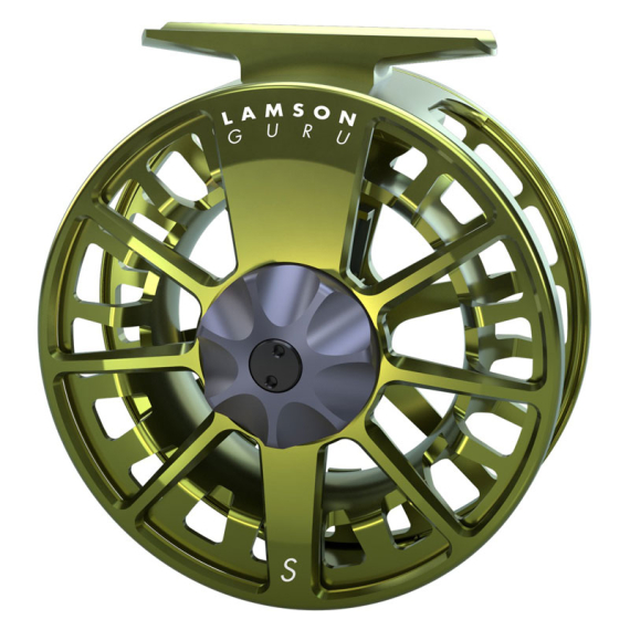 Lamson Guru S-Series Fly Reel Olive Green i gruppen Sneller / Fluesneller Og Ekstra Spoler / Fluesneller hos Sportfiskeprylar.se (GS-3PLUSREEL-OGr)