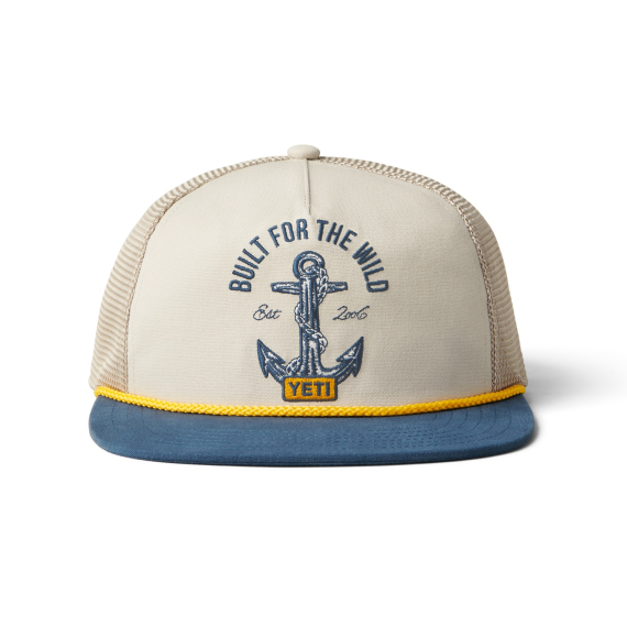 Yeti Open Seas Rope Trucker Cap Deep Tan/Navy i gruppen Klær Og Fottøy / Caps Og Annet Hodeplagg / Caps / Trucker Caps hos Sportfiskeprylar.se (H014N)