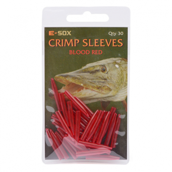 Drennan E-SOX Crimp Sleeves-Blood Red i gruppen Kroker Og Terminal Takkel / Rigg Tilbehør / Krympeslange Og Tuber hos Sportfiskeprylar.se (H582-002)