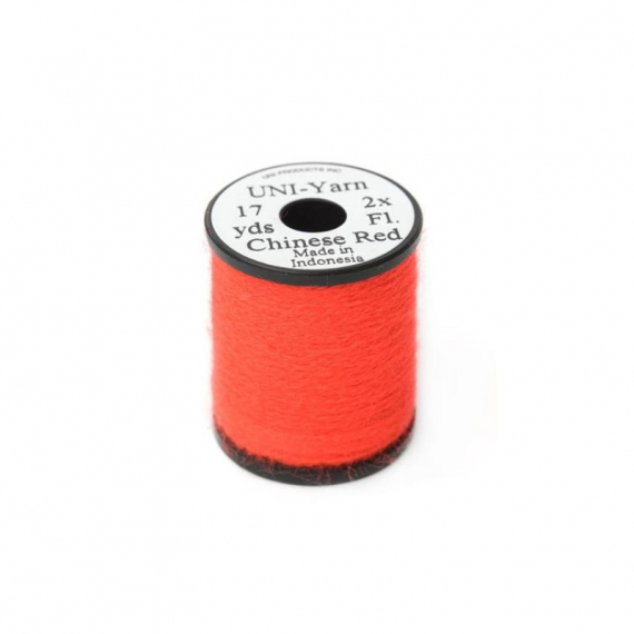 Uni Yarn Chinese Red i gruppen Kroker Og Terminal Takkel / Flue Binding / Fluebindingsmateriale / Yarn Og Chenille hos Sportfiskeprylar.se (HL-UYE58)