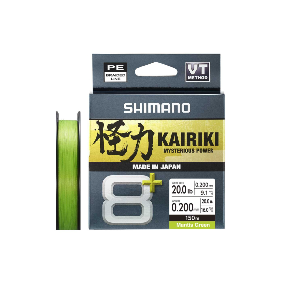 Shimano Kairiki 8+ 150m Green i gruppen Snører / Multifilament hos Sportfiskeprylar.se (LDM58XE0606015Gr)