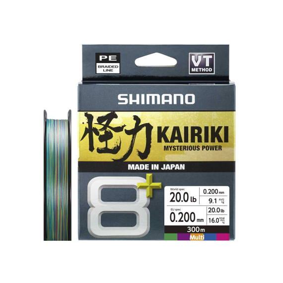 Shimano Kairiki 8+ 300m Multi i gruppen Snører / Multifilament hos Sportfiskeprylar.se (LDM68XE0606030Mr)