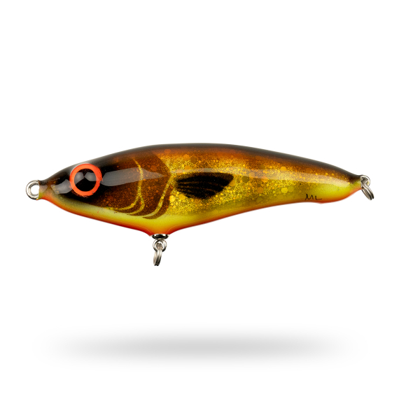 Mälaren Lures Loner Mini 13cm, 60g - Brown Trout i gruppen Sluker / Håndlagde Baits / Håndlagde Jerkbaits hos Sportfiskeprylar.se (MLLM13-3)