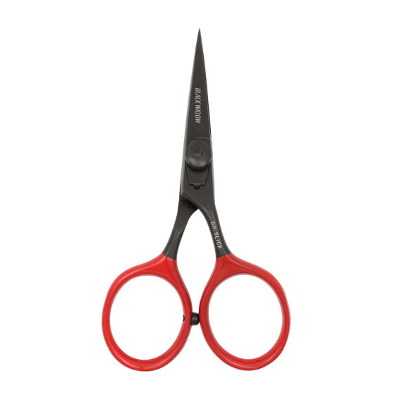 DR Slick SR45BW Black Widow Hair Razor Scissor 4-1/2\'\' Bent Shaft Black and Red i gruppen Utstyr Og Tilbehør / Tenger Og Sakser / Linekutter Og Sakser hos Sportfiskeprylar.se (NFD9321-SR45BW)