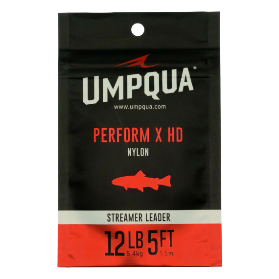 Umpqua Perform X HD Streamer Leader 5ft i gruppen Kroker Og Terminal Takkel / Ledere Og Fortommsmaterialer / Ferdiglagde Fortommer / Tappert Fortomm hos Sportfiskeprylar.se (NFD9386-8lbr)