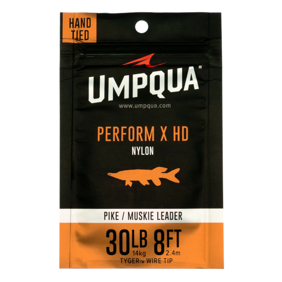 Umpqua Perform X Pike Leader w/Tyger Wire Tip 8ft 30lb i gruppen Kroker Og Terminal Takkel / Ledere Og Fortommsmaterialer / Ferdiglagde Fortommer / Tappert Fortomm hos Sportfiskeprylar.se (NFD9389)