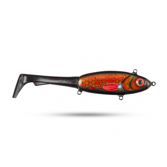 Pineslope Lures Goujon XL Slow Sink 25cm, 130g - Black Knight i gruppen Sluker / Håndlagde Baits / Hanhåndlagde Tailbaits hos Sportfiskeprylar.se (PSLGXLSS23-2)