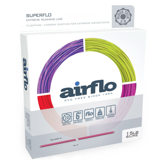 Airflo Superflo Rdige 2.0 Extreme Running Line i gruppen Snører / Skyteliner / Løpende Linjer hos Sportfiskeprylar.se (RSF-EX-RLF-15LB-Lir)