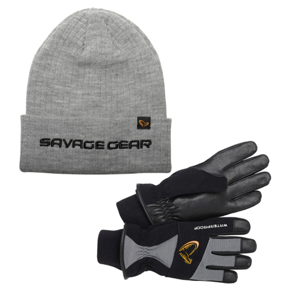 Savage Gear Glove And Hat Set i gruppen Fiskemetoder / Isfiske / Klær / Hansker hos Sportfiskeprylar.se (SAVAGEGEARGLOVENHATSET)