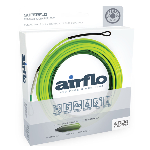 Airflo Superflo Skagit Compact F.I.S.T Shooting Head Sink 3 i gruppen Snører / Skyteliner / Skyteklumper hos Sportfiskeprylar.se (SFS-FIST-450r)